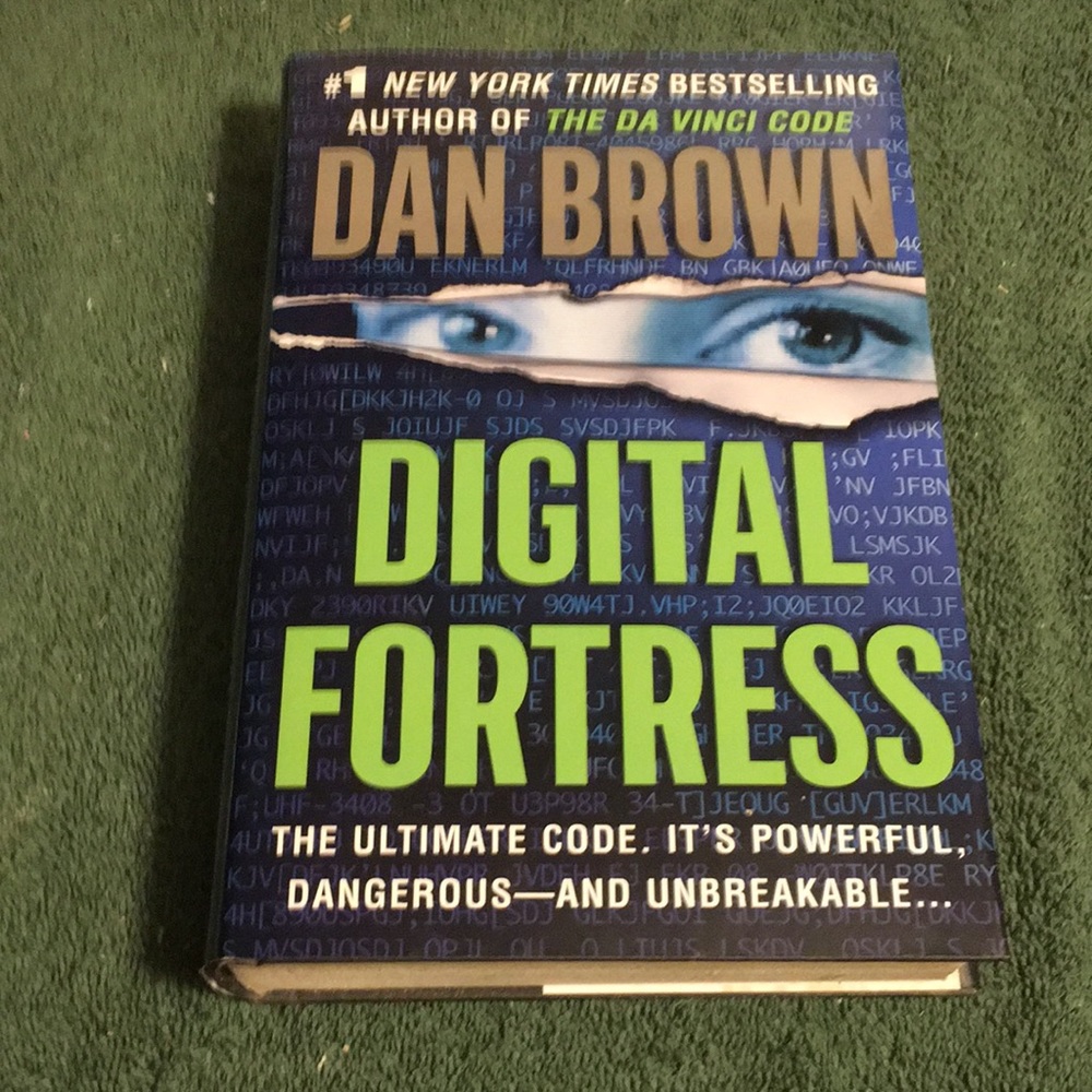 “Digital Fortress” by Dan Brown. Hardcover with dust jacket